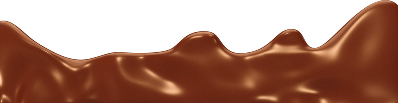 melted chocolate dripping 3D