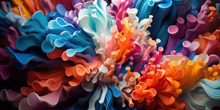 Brain pathways are formed with colorful foam