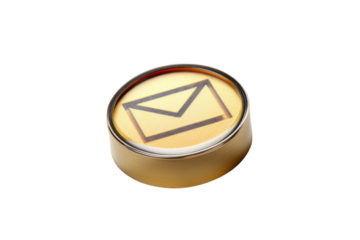 Email Icon The icon represents a digital marketing strategy, online communication. data analysis Isolated on transparent background.