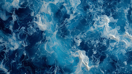 Obraz premium marble background inspired by the depths of the ocean. Use deep blues, aquatic patterns, and subtle marine life motifs to conv