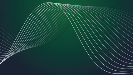 Dark green abstrct background wallpaper design vector image with curve line for backdrop or presentation