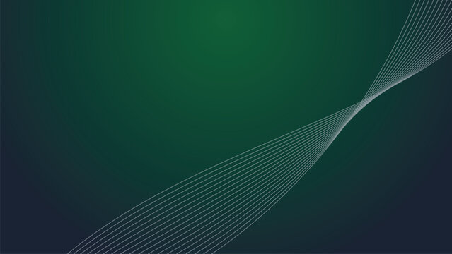 Dark green abstrct background wallpaper design vector image with curve line for backdrop or presentation