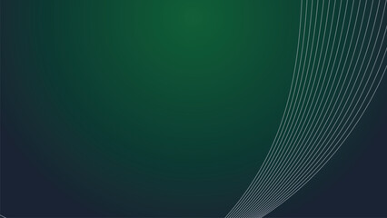 Dark green abstrct background wallpaper design vector image with curve line for backdrop or presentation - obrazy, fototapety, plakaty