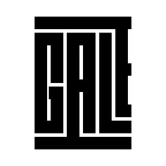unique square shape style typography