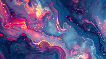 marble background with a psychedelic twist. Experiment with vibrant and surreal colors, warped patterns, and hypnotic visual