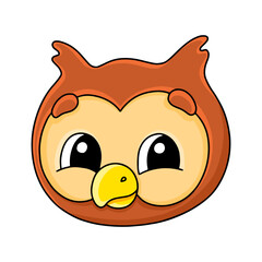 Cartoon character. Isolated on white background. Design element. Template for your design, books, stickers, cards. Vector illustration.