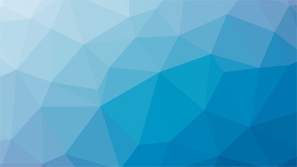 Obraz premium Blue gradientr polygon pattern. Low poly design. Vector illustration