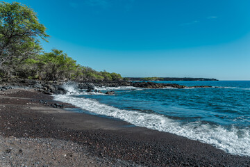  Kalua O Lapa lava and spatter deposits. Ahihi-Kinau Natural Area Reserve, Maui Hawaii. Neltuma pallida. Prosopis pallida is a species of mesquite tree.  La Perouse Bay. May‘s Trumpets


