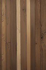 wooden background made of narrow brown wooden slats, vertical