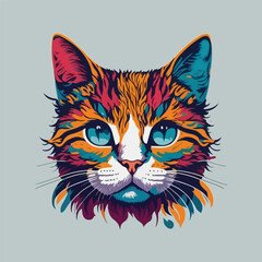 illustration of cat face