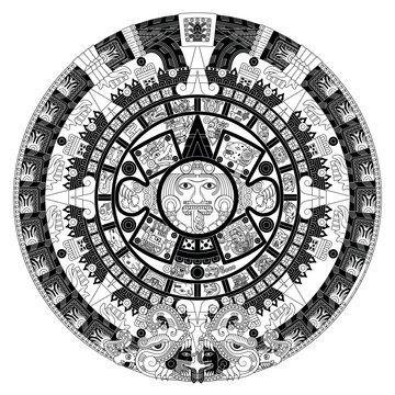 Solar calendar of the ancient Aztec civilization