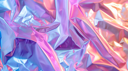 Abstract holographic effect foil texture background, generating captivating visuals. Generative AI.

