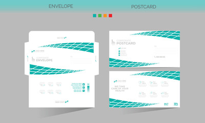 envelope and postcard for any best use