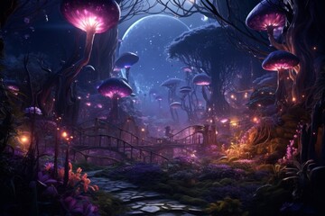 Obraz na płótnie Canvas Fairytale Magic Forest