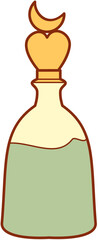magic potion illustration flat color
