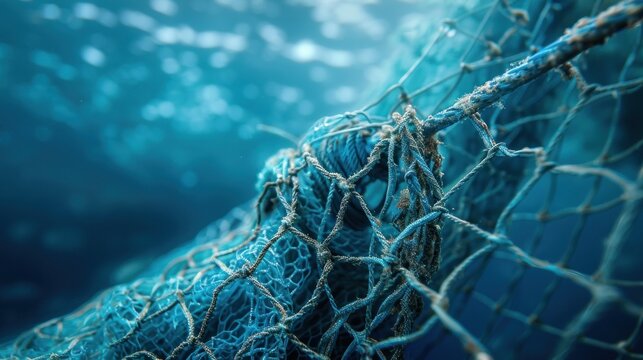 Marine Fishing Nets in the Ocean: Toil and Hope for Catch in Endless Waters