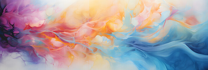 Ethereal Multicolor Abstract Background: A Symphony of Intricate Design and Dynamic Color Fusion