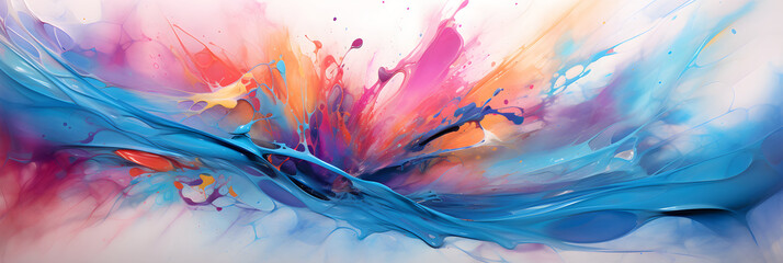 Ethereal Multicolor Abstract Background: A Symphony of Intricate Design and Dynamic Color Fusion