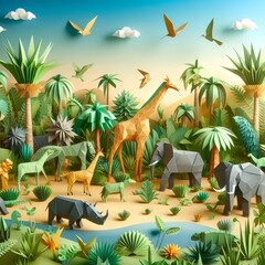 tropical jungle animals