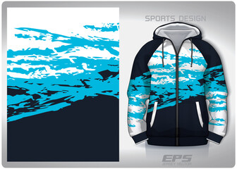 Vector sports hoodie background image.blue and white salad art pattern design, illustration, textile background for sports long sleeve hoodie,jersey hoodie.eps