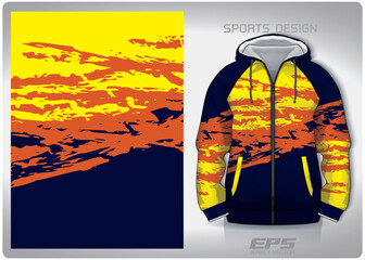 Vector sports hoodie background image.Blue Orange Salad Art pattern design, illustration, textile background for sports long sleeve hoodie,jersey hoodie.eps