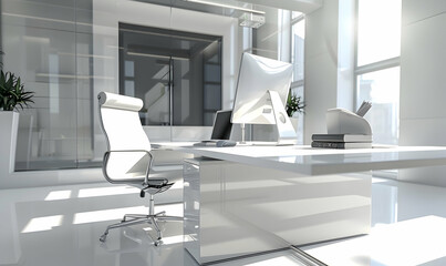 photo design of Abstract office desktop