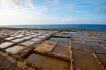 Xwejni Salt Pans on Gozo Island - Malta