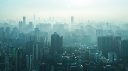 Cityscape of beijing, polished surfaces 