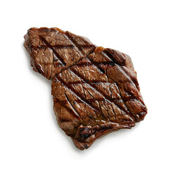 Beef grilled roast steak isolated on transparent background, png
