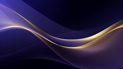 Abstract gold light lines on blue background. Abstract luxury golden lines curved overlapping on dark blue background. premium black and gold geometric background. wave Diamond shape.