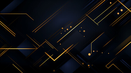 abstract dark blue or gold square line luxury background. 