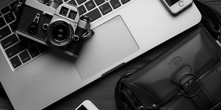 ech Synergy: DSLR and Laptop Collaborate for Creative Brilliance"
"Digital Duo: Unleashing Creativity with DSLR and Laptop Harmony"
"Creative Fusion: DSLR and Laptop Unite for Visual Exploration