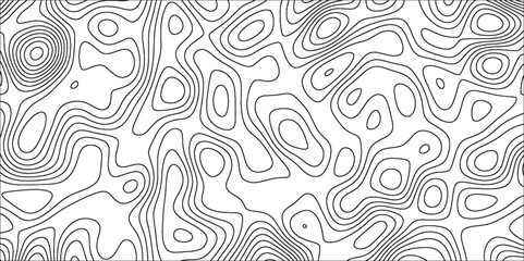 Topographic map background with geographic line map with elevation assignments.Modern design with White topographic wavy pattern design. Paper Texture Imitation of a Geographical map shades .	
