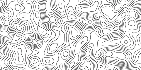 Fototapeta premium Topographic map background with geographic line map with elevation assignments.Modern design with White topographic wavy pattern design. Paper Texture Imitation of a Geographical map shades . 