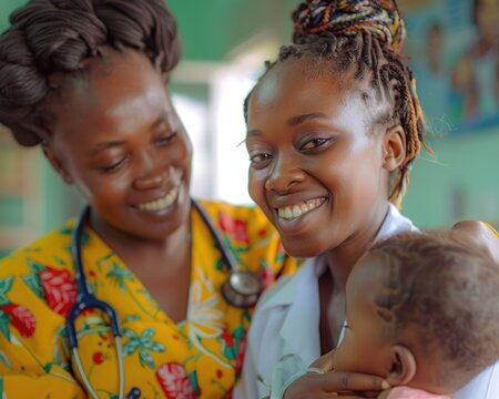 Empowered Nurses. Serving Communities in Africa Villages. In Heart of the Countryside, African Nurses Stand as Pillars of Strength and Compassion