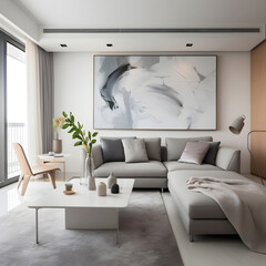 Luxury Minimalist Apartment with Integrated Living Area and Stylish Decor