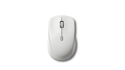 Computer mouse isolated on transparent background, top view