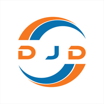 DJD letter design. DJD letter technology logo design on white background. DJD Monogram logo design for entrepreneur and business.