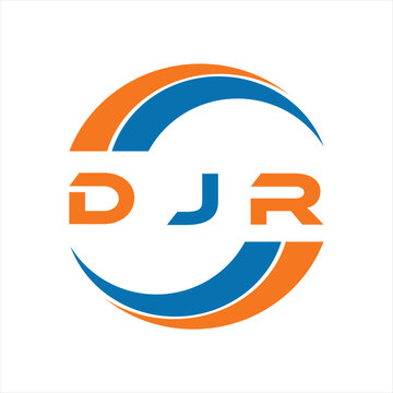 DJR letter design. DJR letter technology logo design on white background. DJR Monogram logo design for entrepreneur and business.