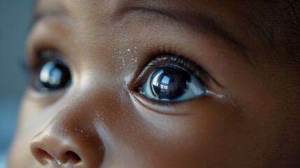 Mesmerizing Gaze: A Newborn's Captivating Eyes Generative AI