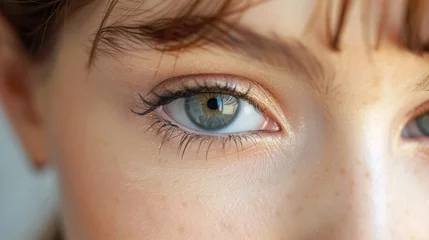 Fototapeten Mesmerizing Gaze: A Close-Up of Captivating Eyes Generative AI © Gro