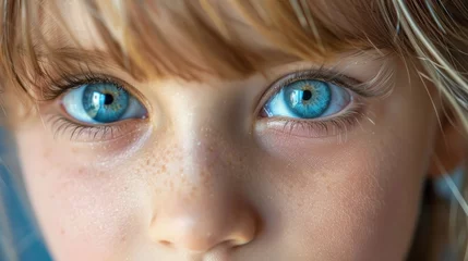 Tuinposter Mesmerizing Gaze: A Close-Up of Captivating Eyes Generative AI © Gro