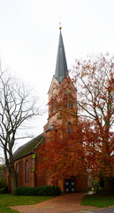 Historical Church in the Town Papenburg, Lower Saxony