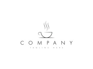 cup of coffee or tea logo design