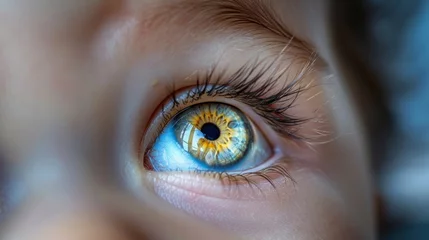 Fototapeten Baby's Eye Exam Generative AI © Gro