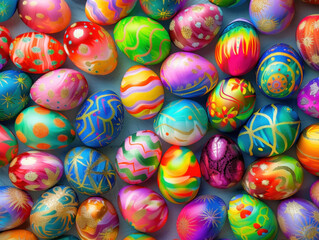 Fototapeta na wymiar Colorful Easter Egg