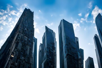 low-angle-view-of-skyscrapers-in-city