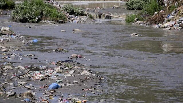 kathmandu, Bagmati river, Nepal, water highly polluted