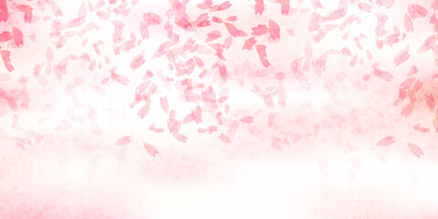 桜　和柄　水彩　背景