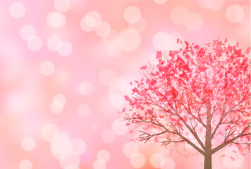 桜　和柄　水彩　背景